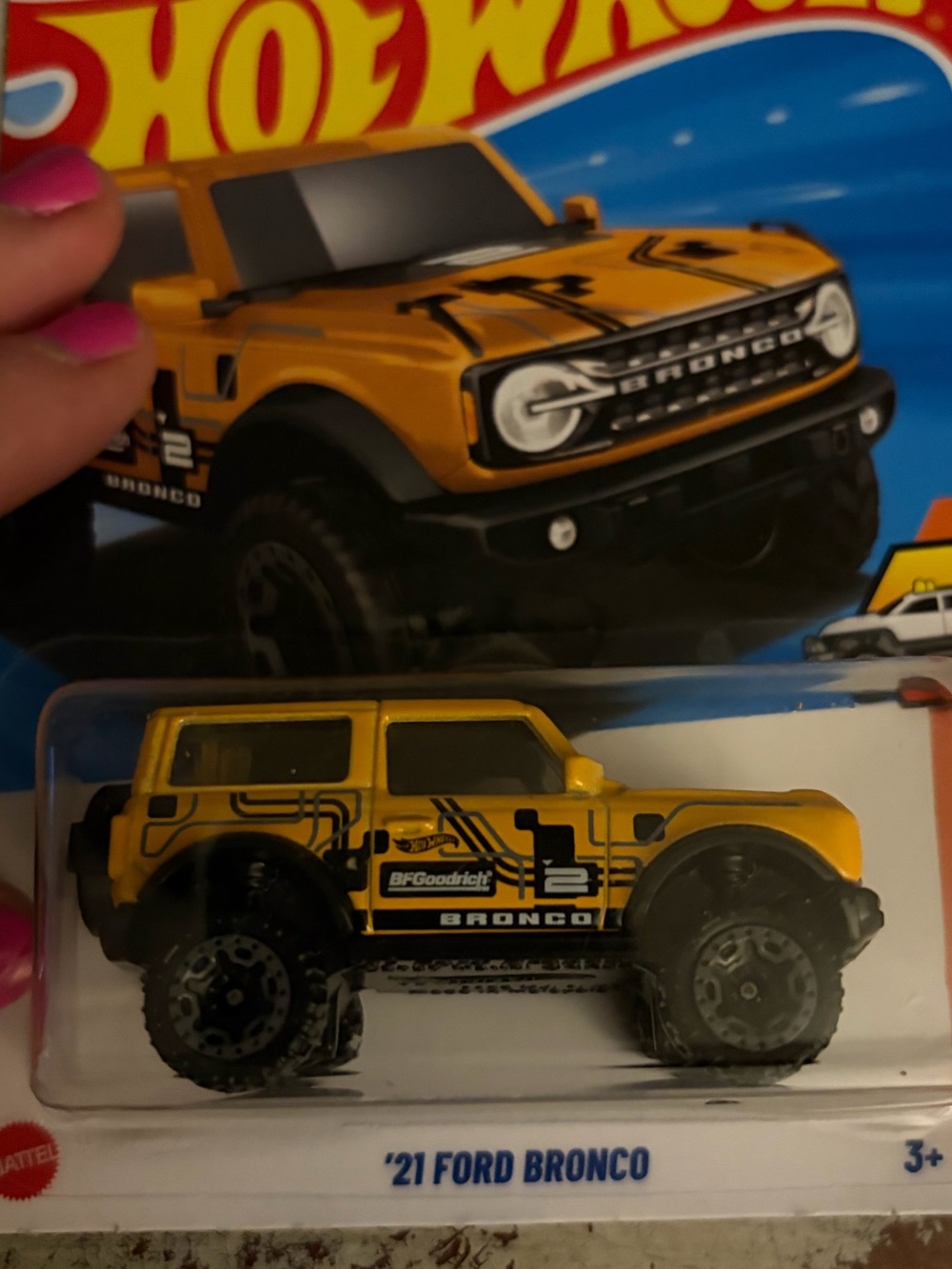 NEW Hot Wheels Yellow '21 Ford Bronco Toy Car Great Gift Collectible Bundle